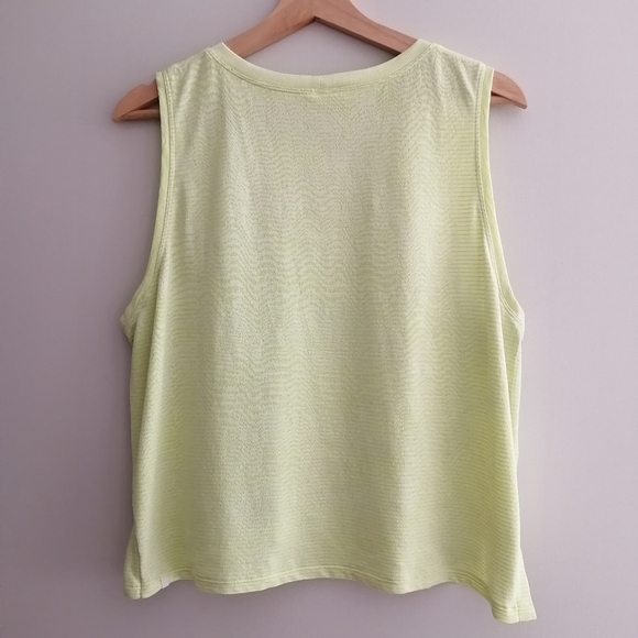 Lululemon Train To Be Tank Ripple Weave Lemon Sorbet Yellow Medium - Picture 6 of 15